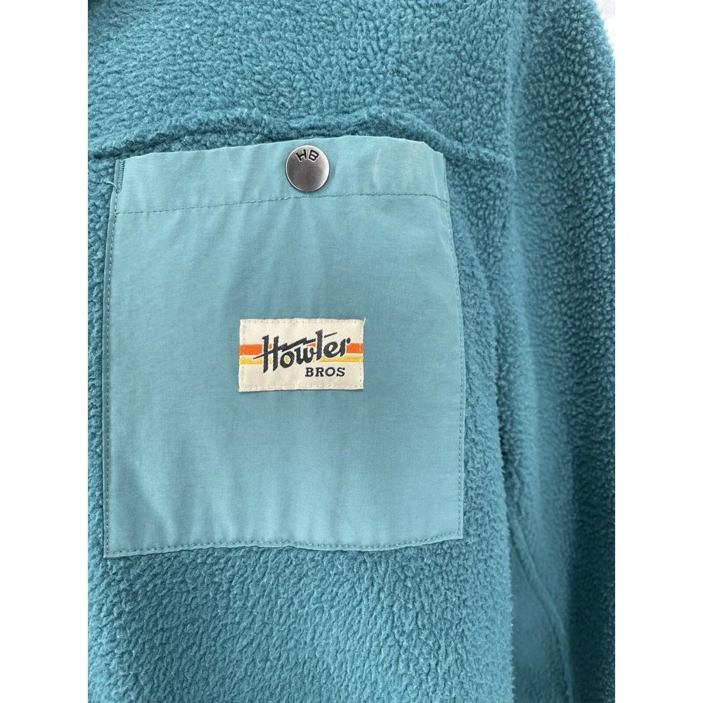 Howler Bros Men's Green Chisos‎ Fleece Jacket Large Pockets L Large